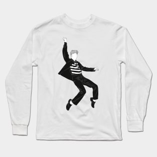 Elvis Black and White Long Sleeve T-Shirt